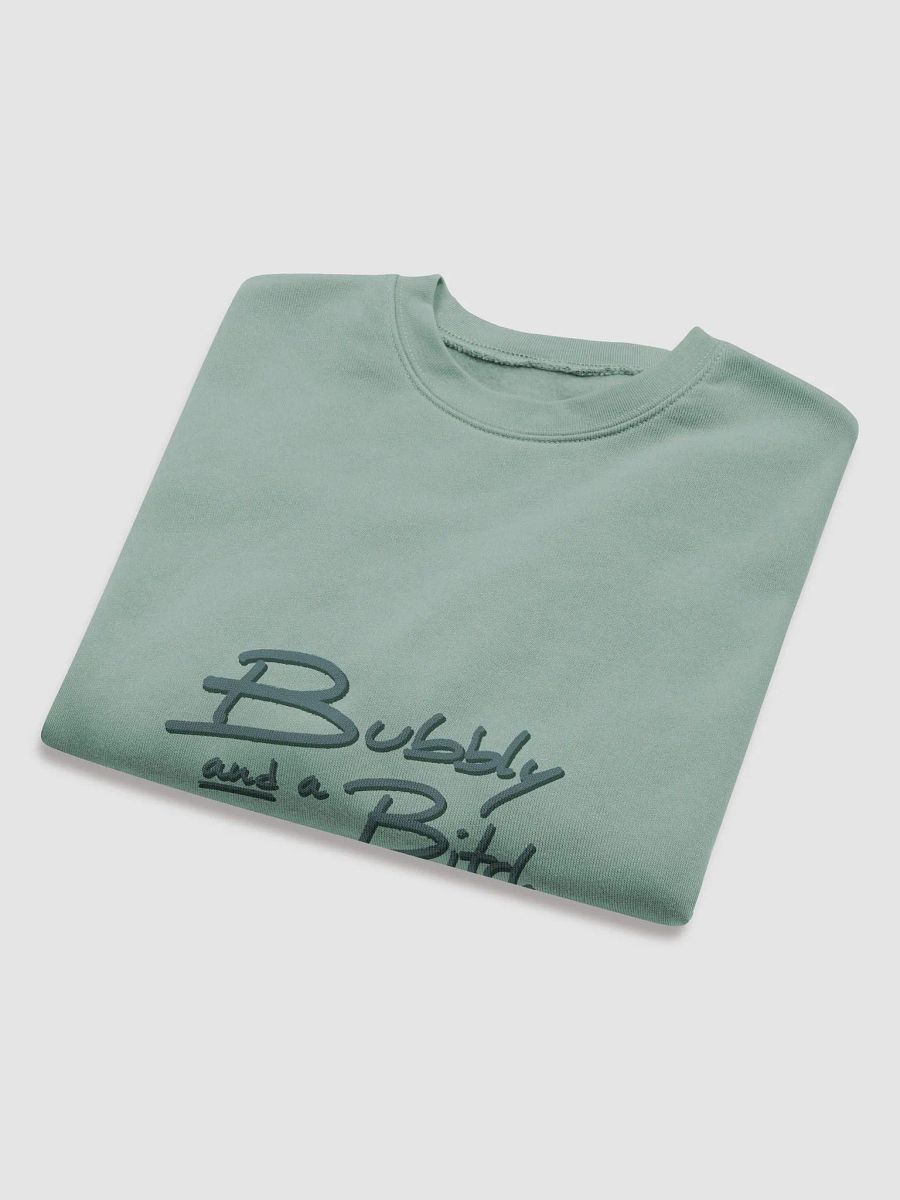 Bubbly and a B*tch (forest shadow design) women's fleece crop sweatshirt product image (16)