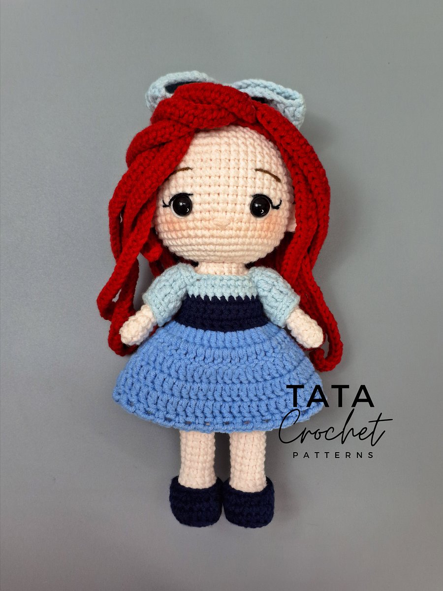 PDF -♡- Doll Dress Up & Transformation -♡- Ariel Princess Amigurumi Crochet Pattern product image (9)