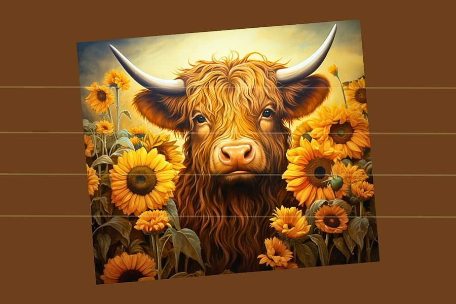 Highland Cow and Sunflowers Tumbler product image (8)