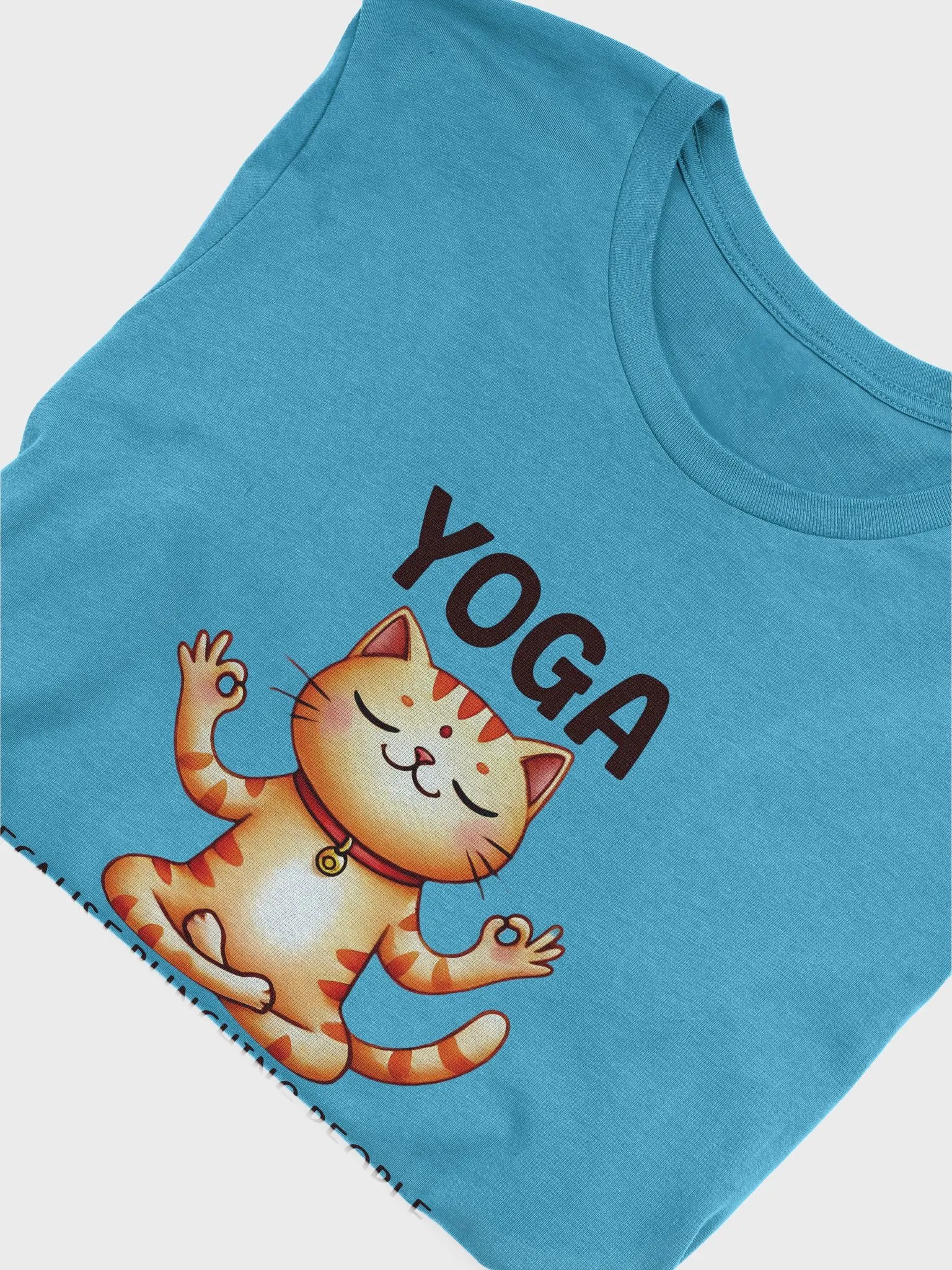 Funny Yoga Cat T-Shirt - Stress Relief with Humor product image (5)