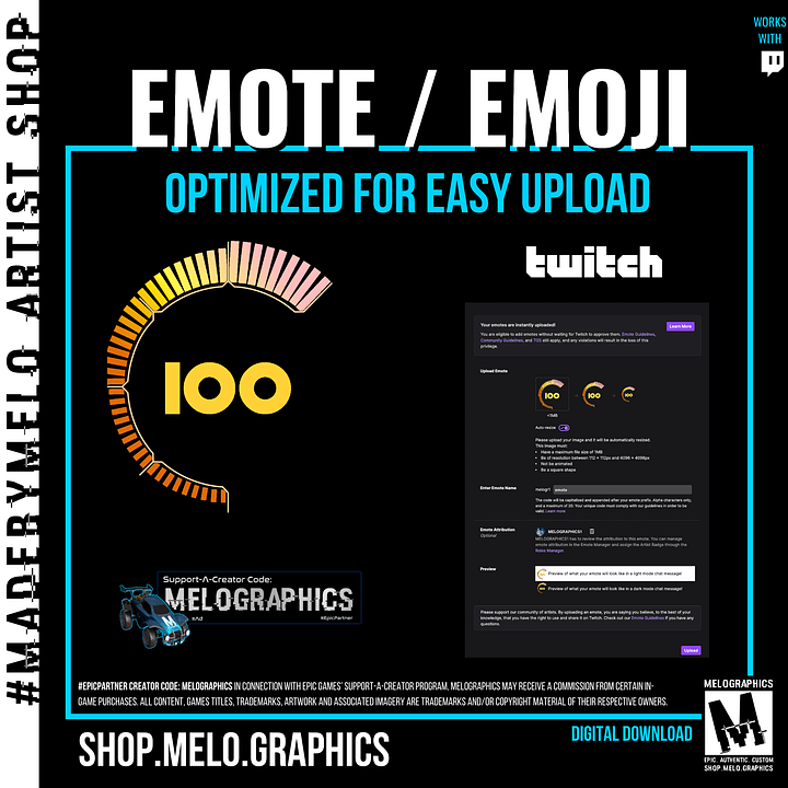 Carball Boost - Animated Twitch Emote | #MadeByMELO product image (2)