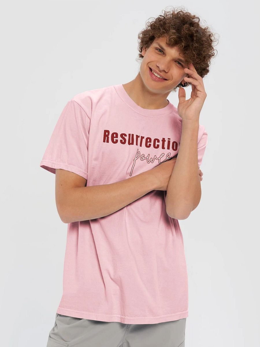 Resurrection Power Comfort Colors Christian Tee product image (4)
