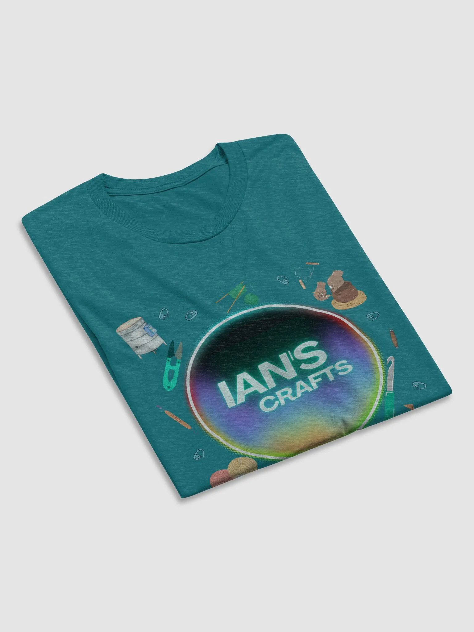 Ian's Crafts Logo Triblend Short Sleeve T-Shirt product image (50)