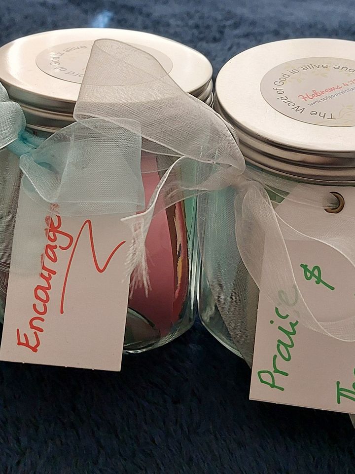 Scriptures in a Jar - Mother's Day/Father's Day Gift for Churches (10 jars) product image (1)