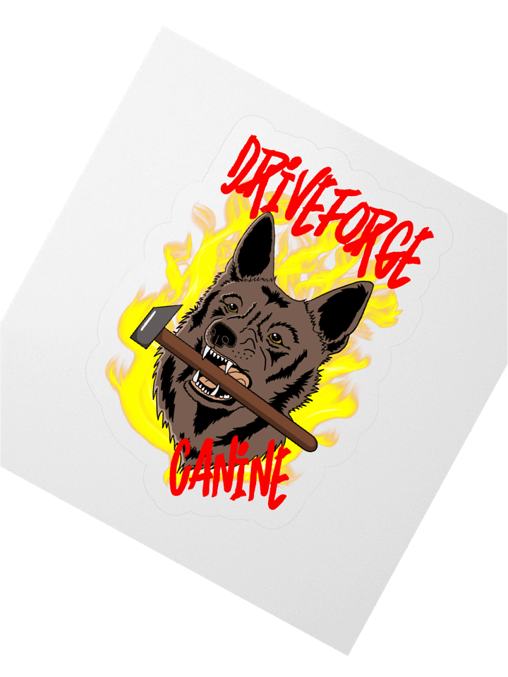 Drive Forge Canine Logo Sticker product image (2)
