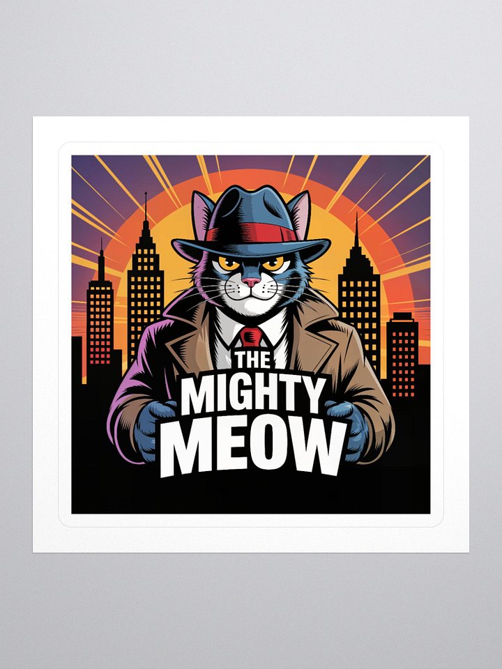 Cat Detective Kiss Cut Stickers product image (1)