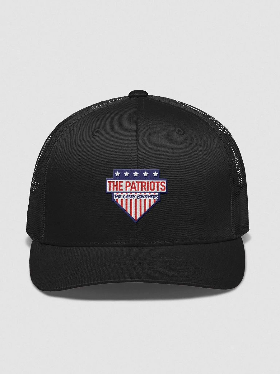 QSHW THE PATRIOTS EMBROIDERED LOGO RETRO TRUCKER HAT product image (1)