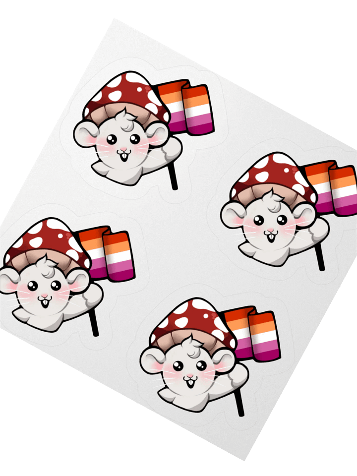 Lesbian/WLW Pride Flag Stickers product image (2)