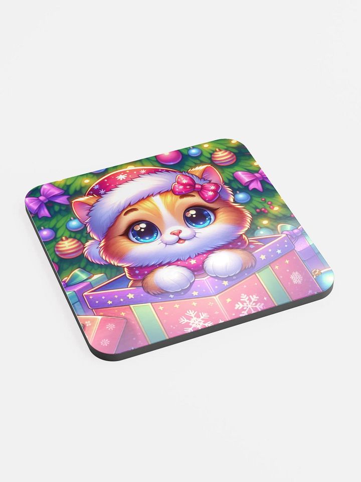 The Purrfect Christmas Winter Kitten Coaster product image (2)