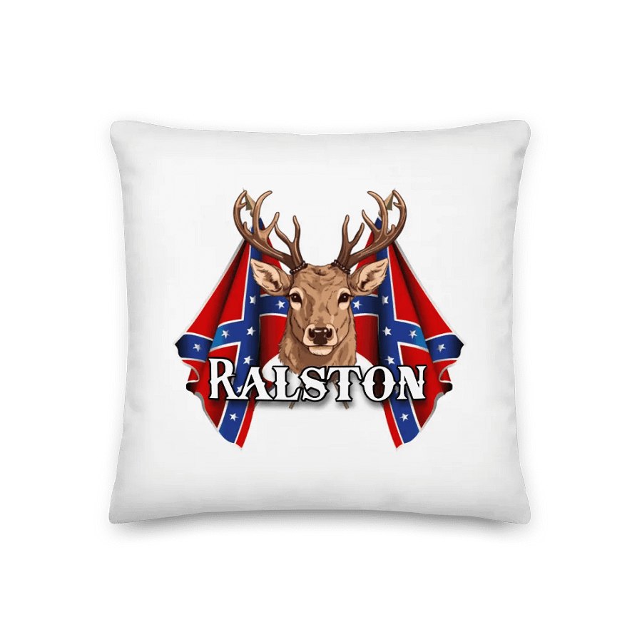 "Ralston" Last Name Rebel Redneck Deer - Pillow product image (1)