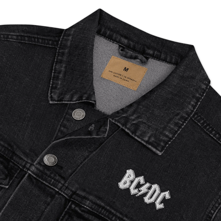 BC/DC Men's Black Denim Jacket product image (2)