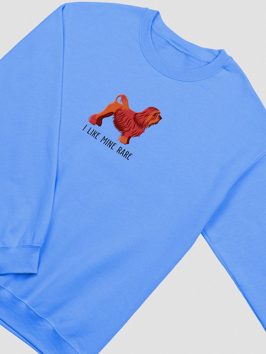 I Like Mine Rare Sweatshirt (Embroidered) of a Löwchen(Red) product image (9)