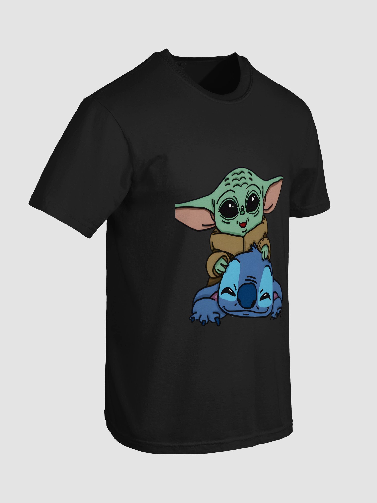Just4FunRoy Stitch en Grogu T Shirty product image (99)