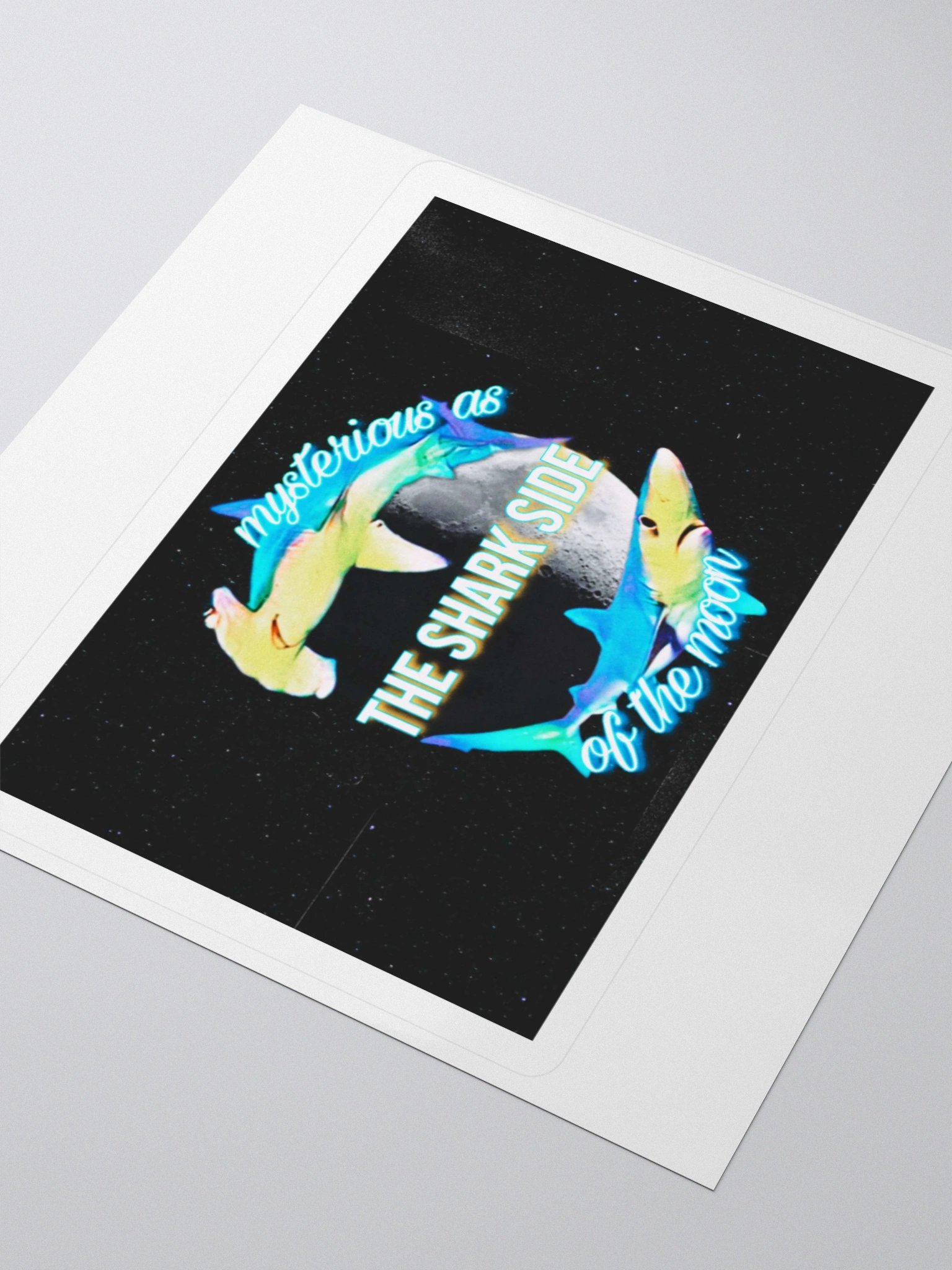 Shark Side of the Moon Sticker product image (3)