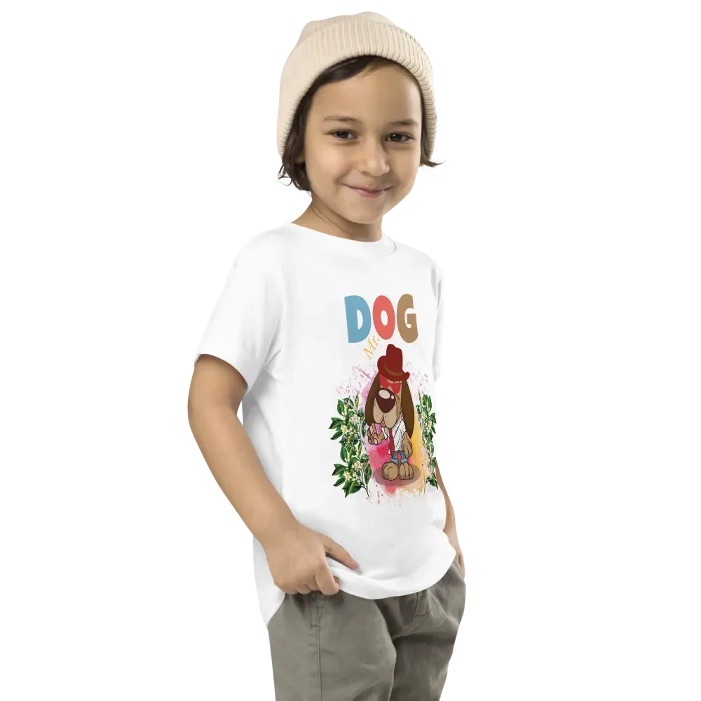 Mr. Dog Cute & Colorful Funny Toddler T-Shirt – Trendy Bella + Canvas Kids Gift product image (8)
