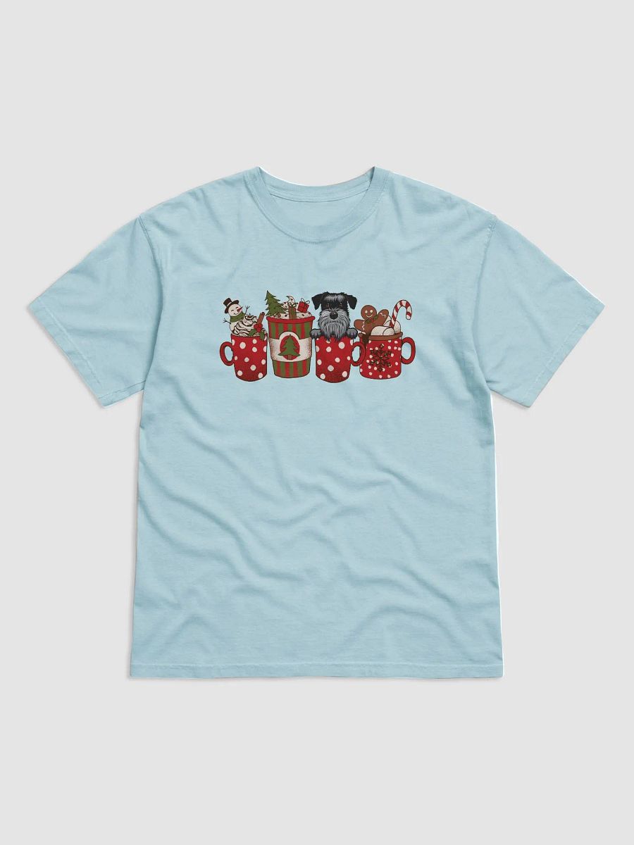 Cute Mini Schnauzer in a Christmas Cup T-Shirt | Funny Christmas Pup in a Cup product image (9)