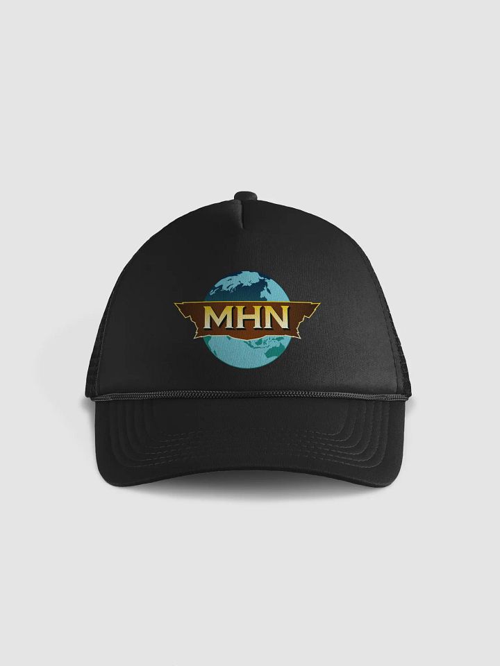 MHN Globe Emblem Trucker Hat BLACK/GREEN product image (1)