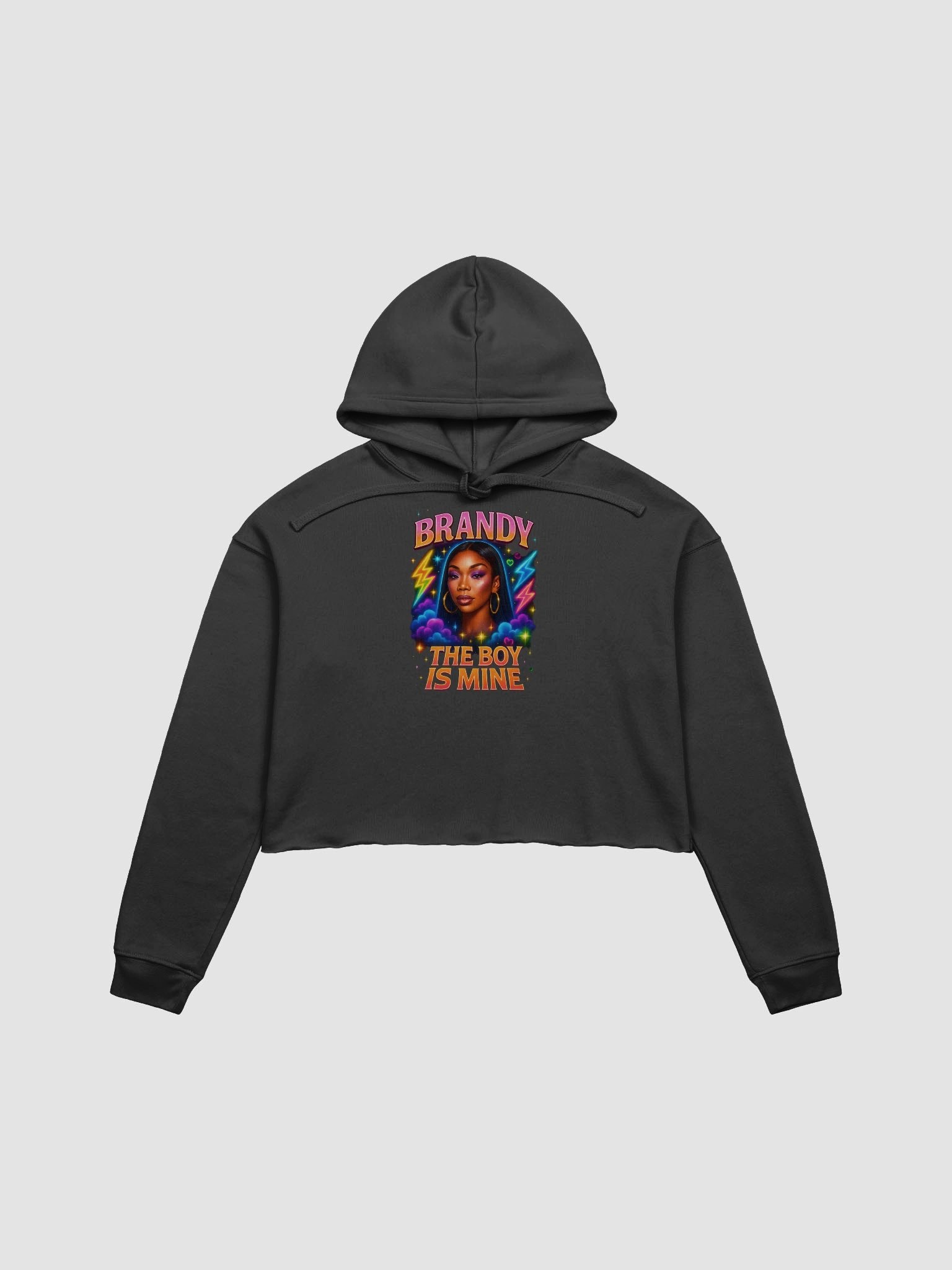 Brandy Neon Glamour Crop Hoodie product image (2)