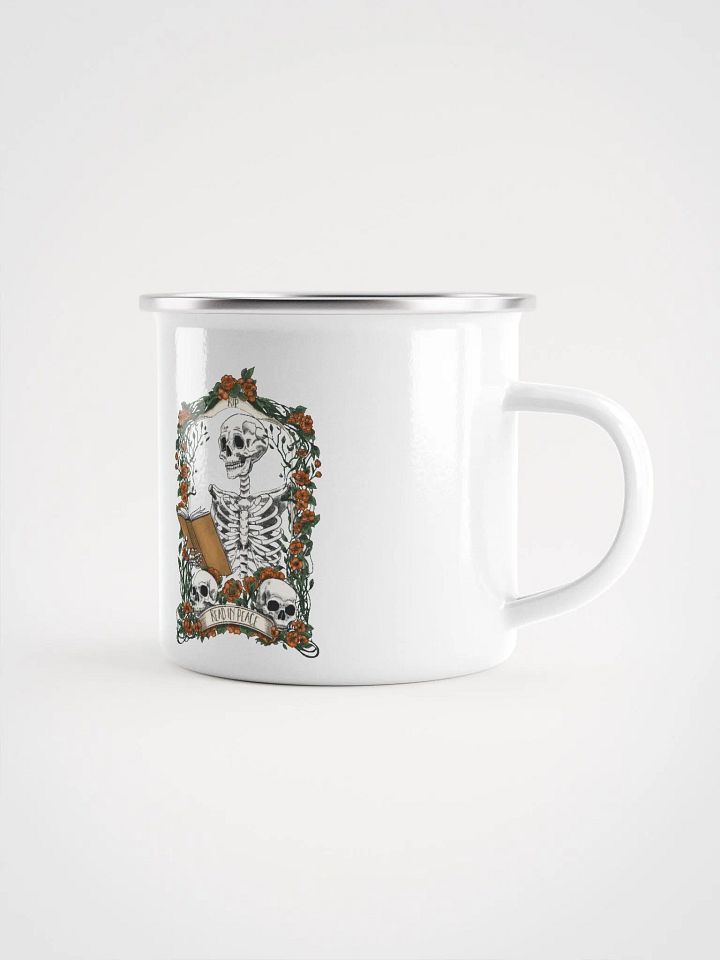 Read in Peace enamel mug product image (1)