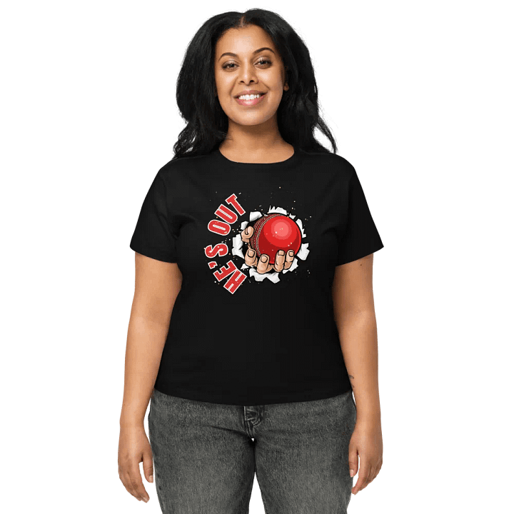 He's Out Cricket Tee product image (7)