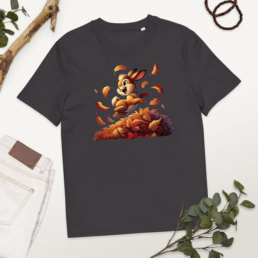 Autumn Leaves Bunny Organic Unisex T-Shirt product image (192)