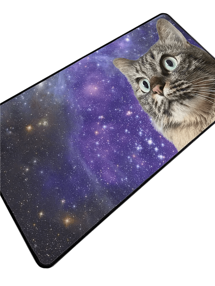 Kawaii Space Cat Desk Mat product image (1)