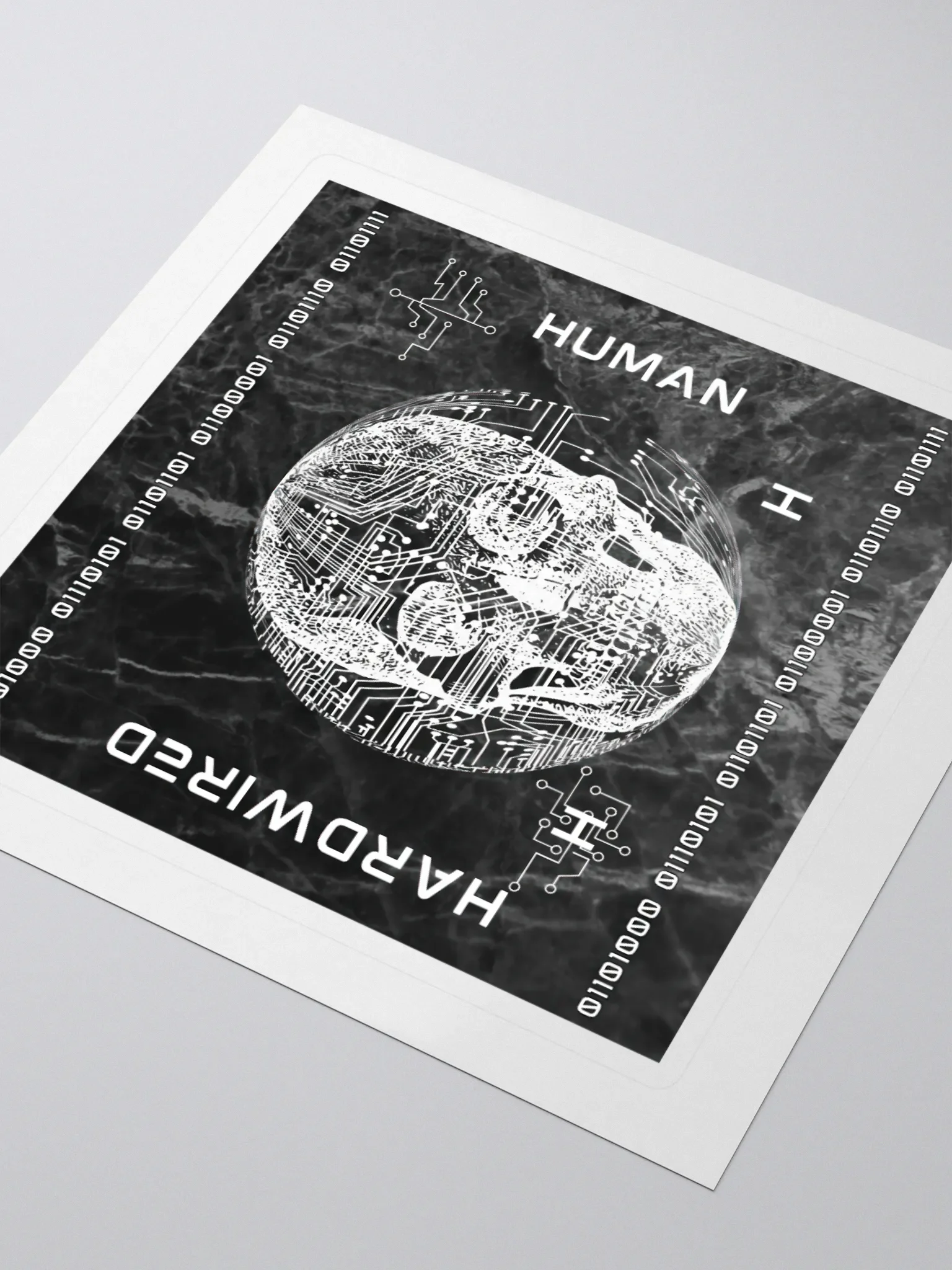 HARDWIRED HUMAN Cut Stickers product image (3)