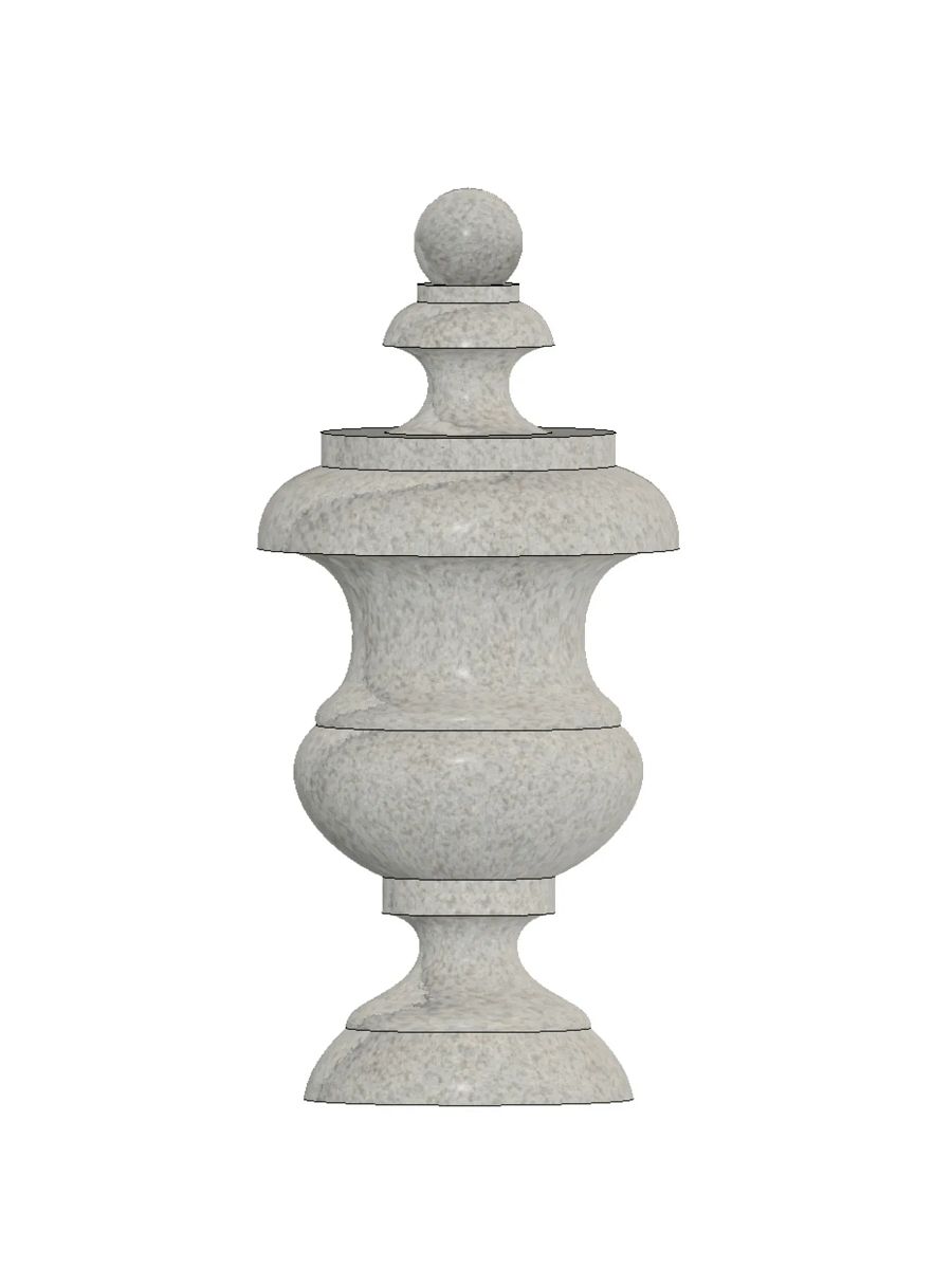 Cemetery Urn V4 3D Model product image (1)