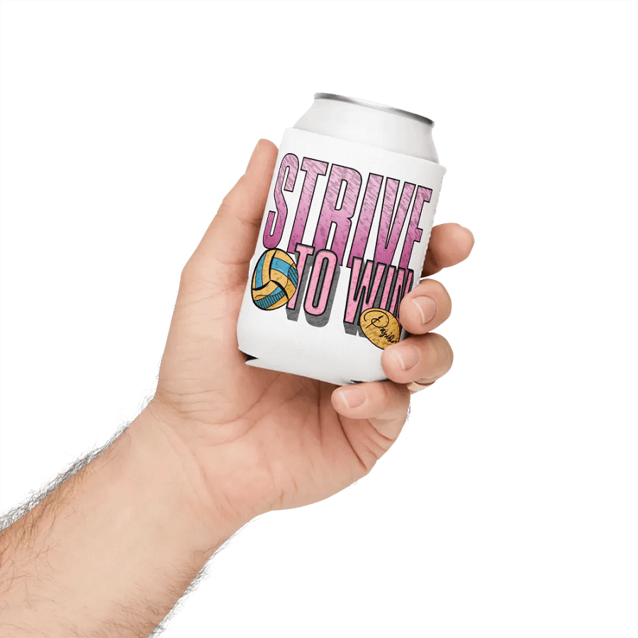 Strive To Win Passion Volleyball Can Cooler product image (4)