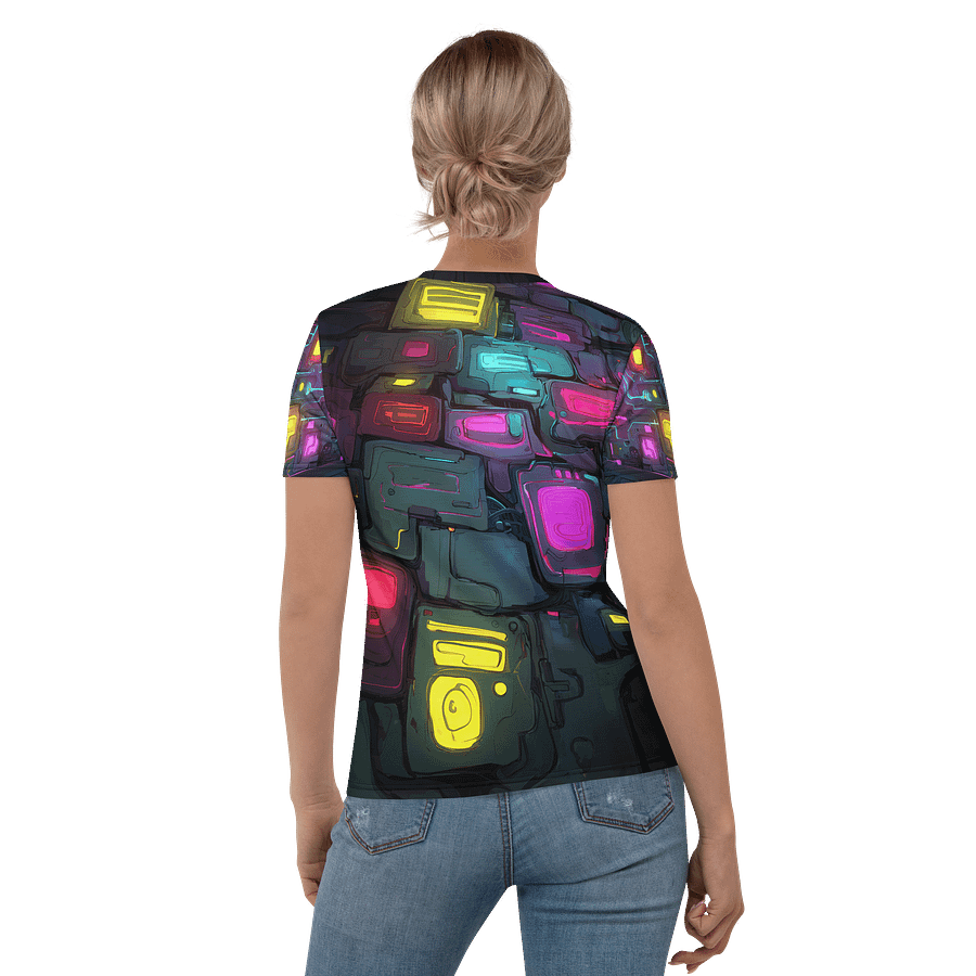 Quetza Ascendant – Neon Priestess All-Over Print Tee product image (4)