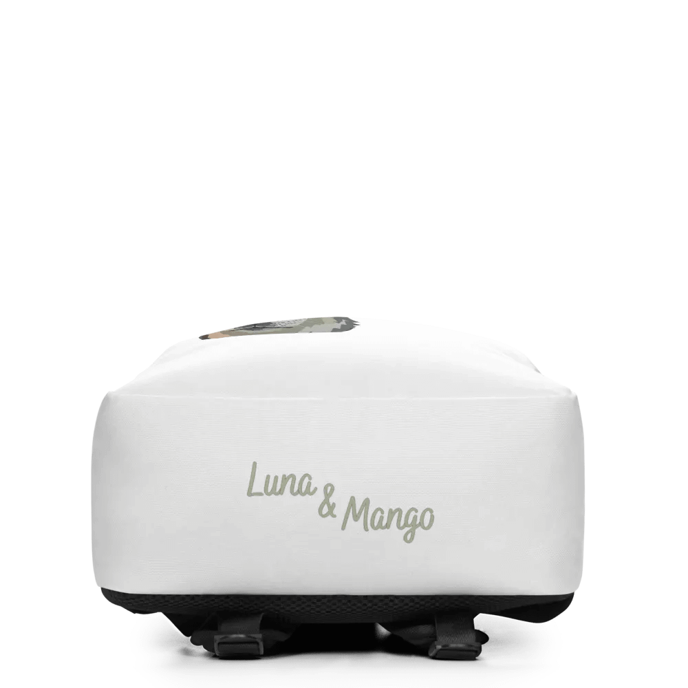 Luna and Mango Minimalist Backpack White product image (3)