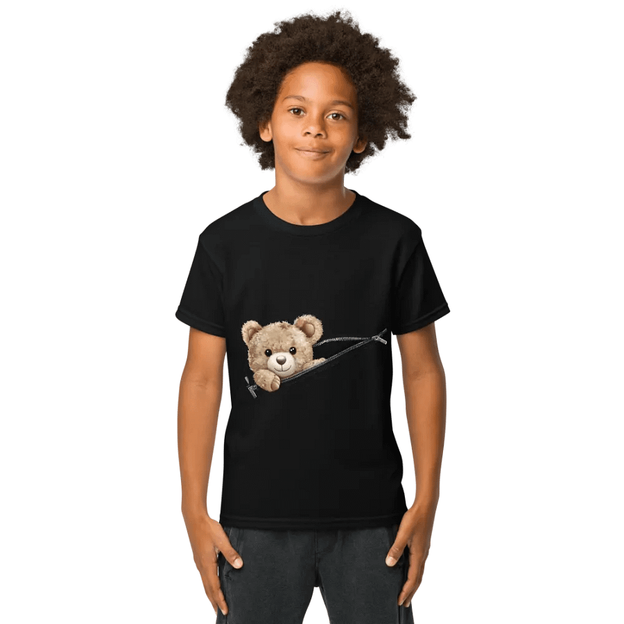 Zipper Bear Kids' Moisture-Wicking Tee product image (1)