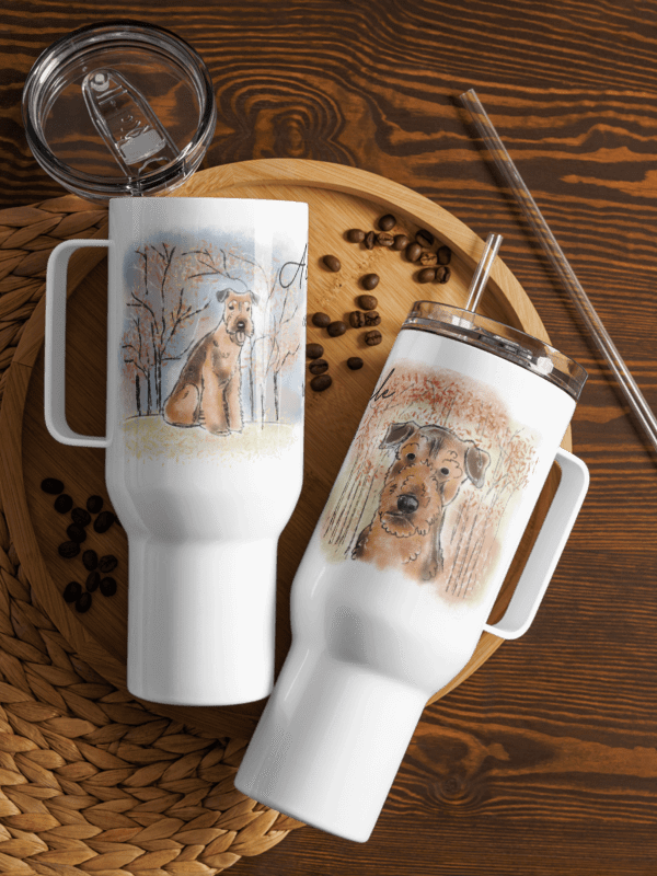 Twinkling Airedale Tales Travel Mug product image (1)