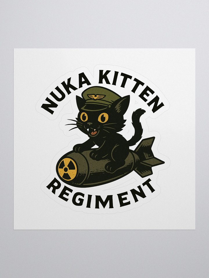 NUKA KITTEN REGIMENT STICKER product image (1)