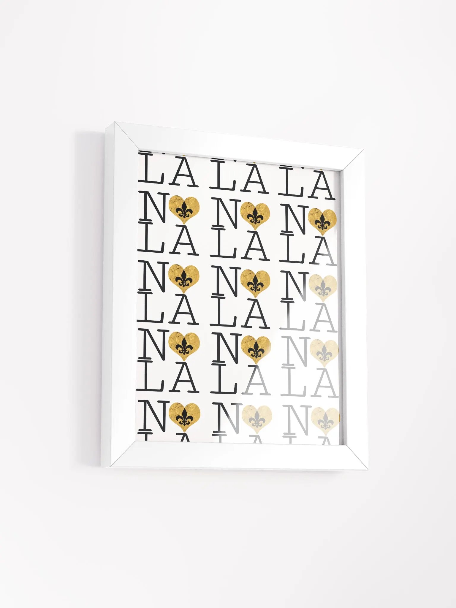 I LOVE NOLA **LEGACY POSTER** (GOLD HEART WRAP INFINITY WALL) product image (45)