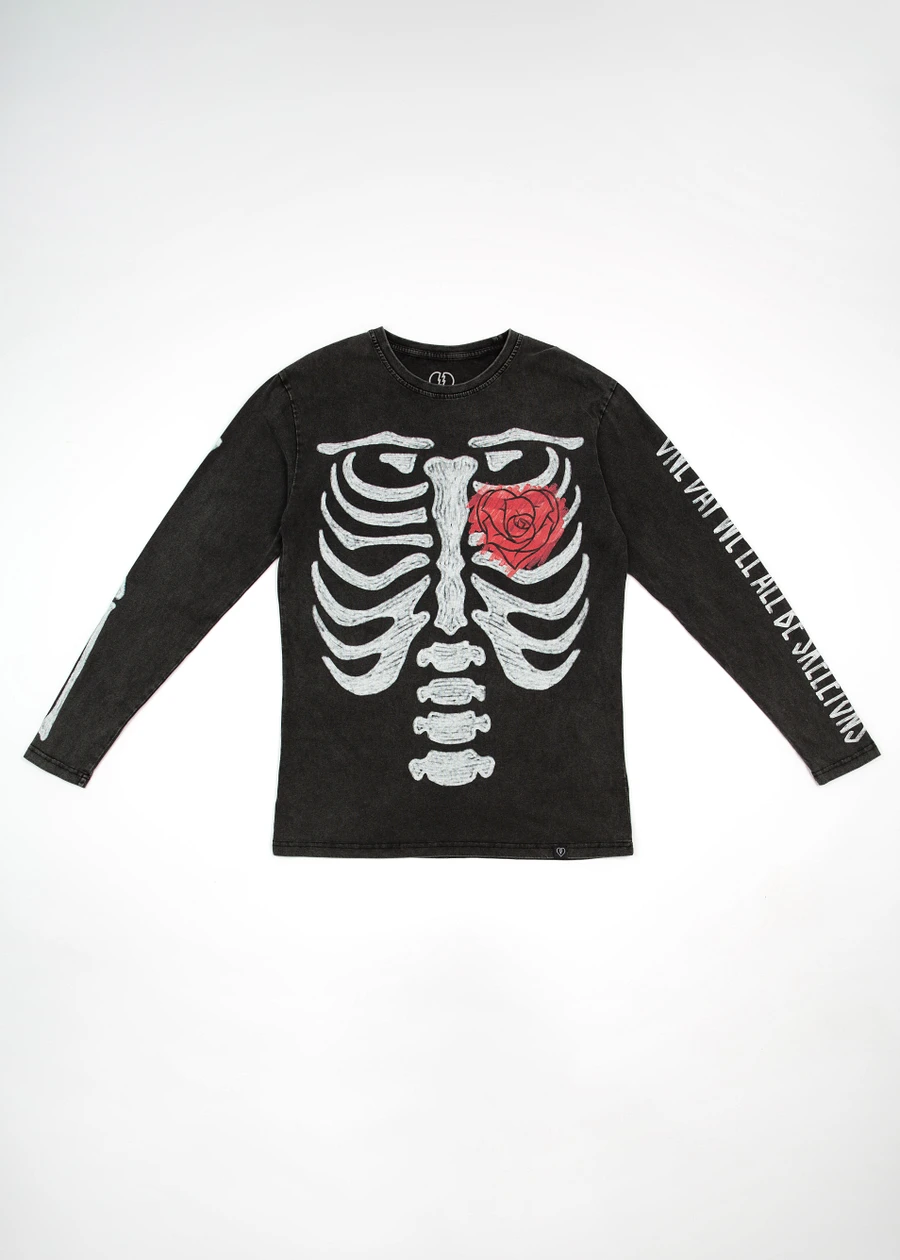 One Day We'll All Be Skeletons Black Long Sleeve Tee product image (8)
