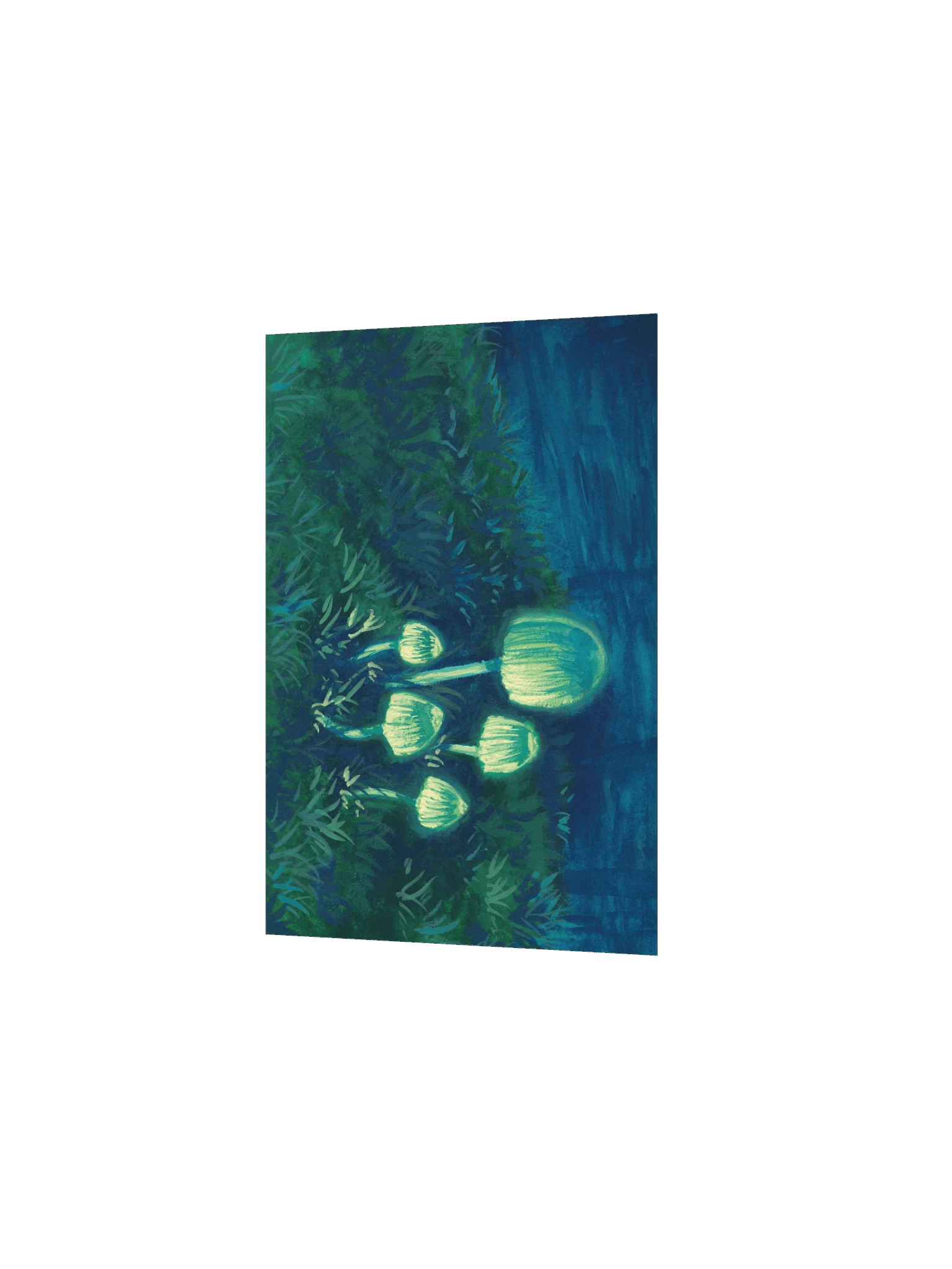 Glowy Mushrooms - Poster Print product image (3)