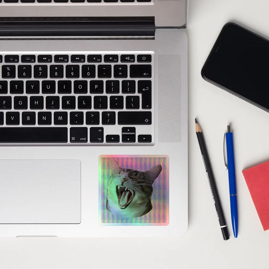 Yawning Vivy Holographic Sticker Set product image (12)
