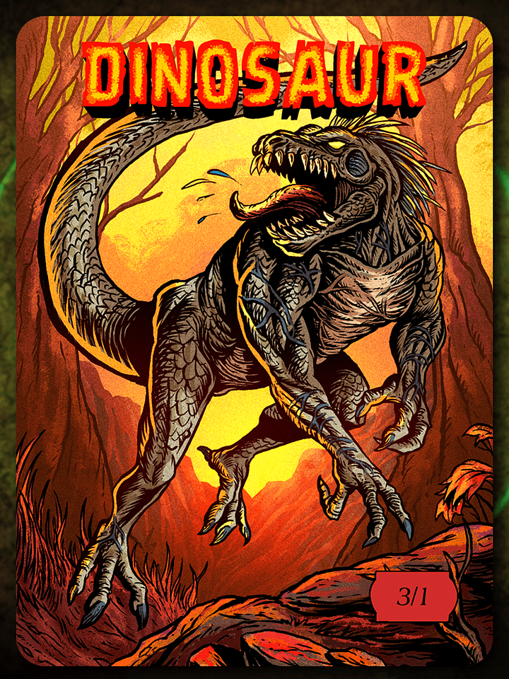 Dinosaur 3/1 Full Art Token product image (1)
