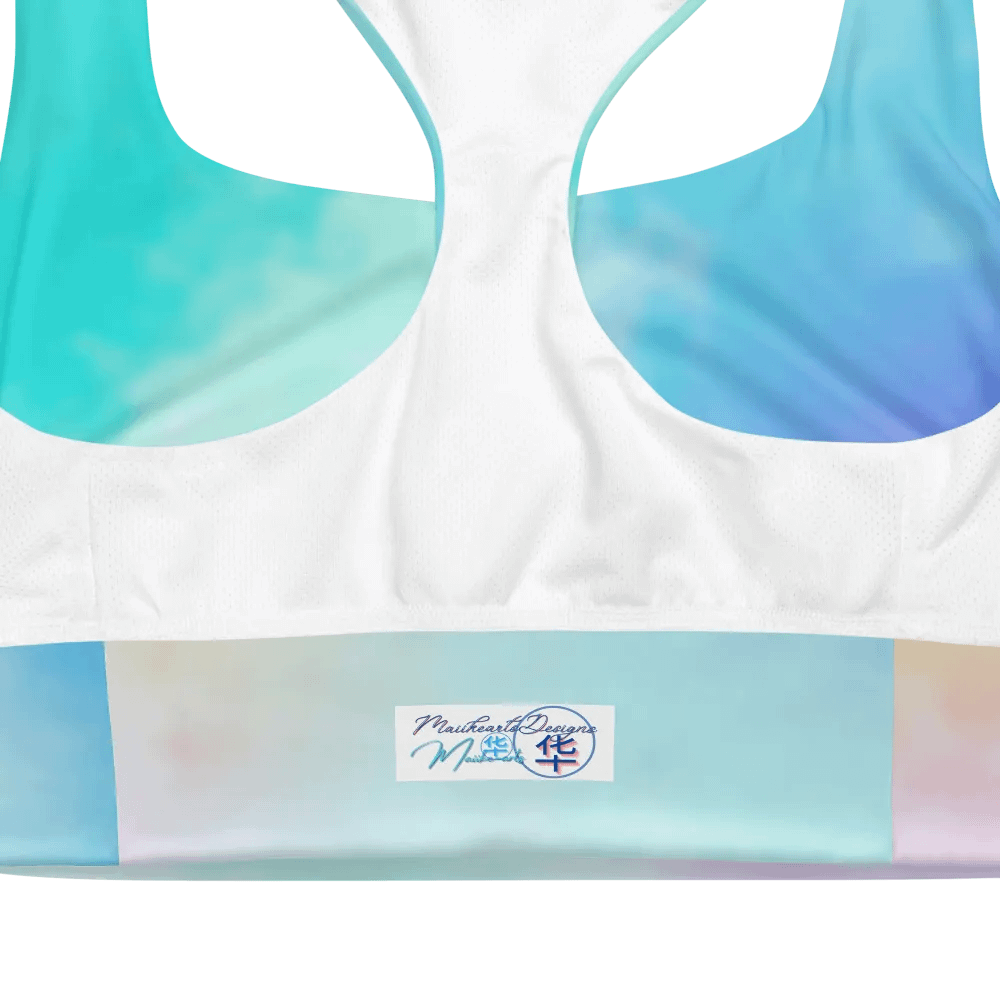 Blur cloud rainbow Design Longline Sports Bra - v2 product image (2)