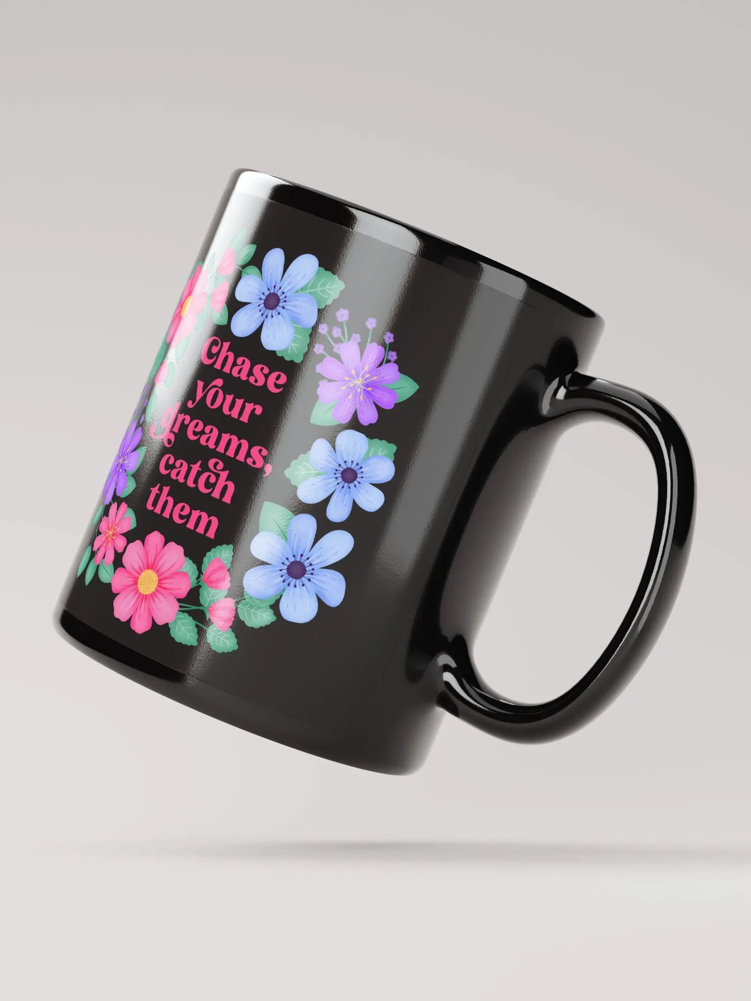 Chase your dreams catch them - Black Mug product image (4)