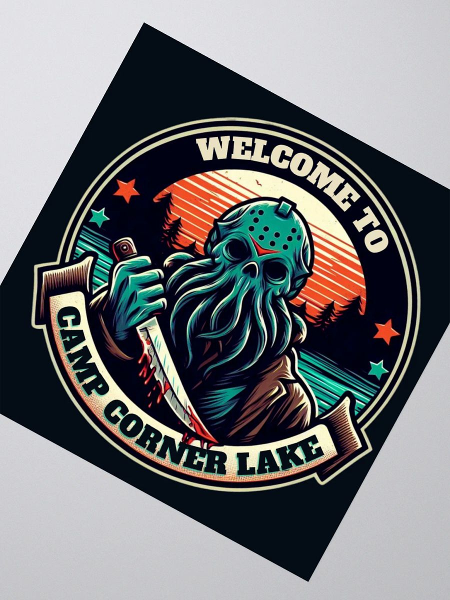 Welcome to Camp Corner Lake Sticker product image (2)