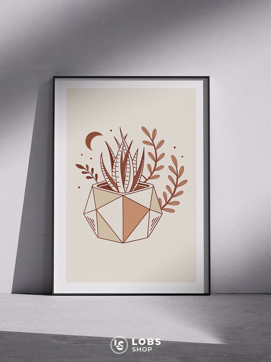 Desert Flora Printable Wall Art – Stunning Succulent Design for Modern Home Decor Enthusiasts product image (5)