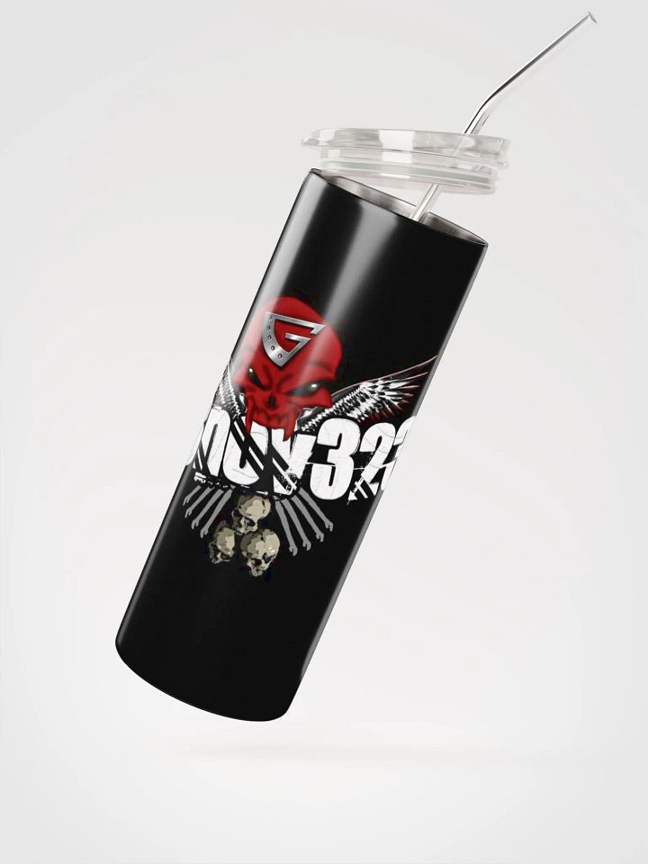 Mechanical Skull Winged Stainless Steel Tumbler product image (2)