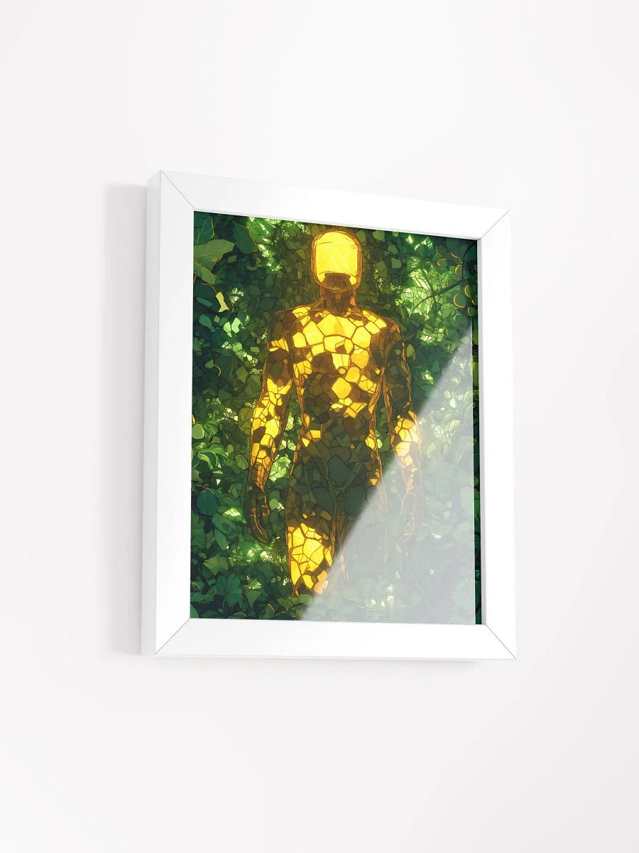 Framed art work, titled 