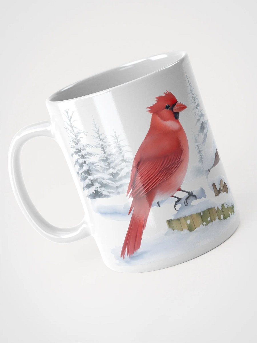 Winter Cardinals White Glossy Mug product image (6)