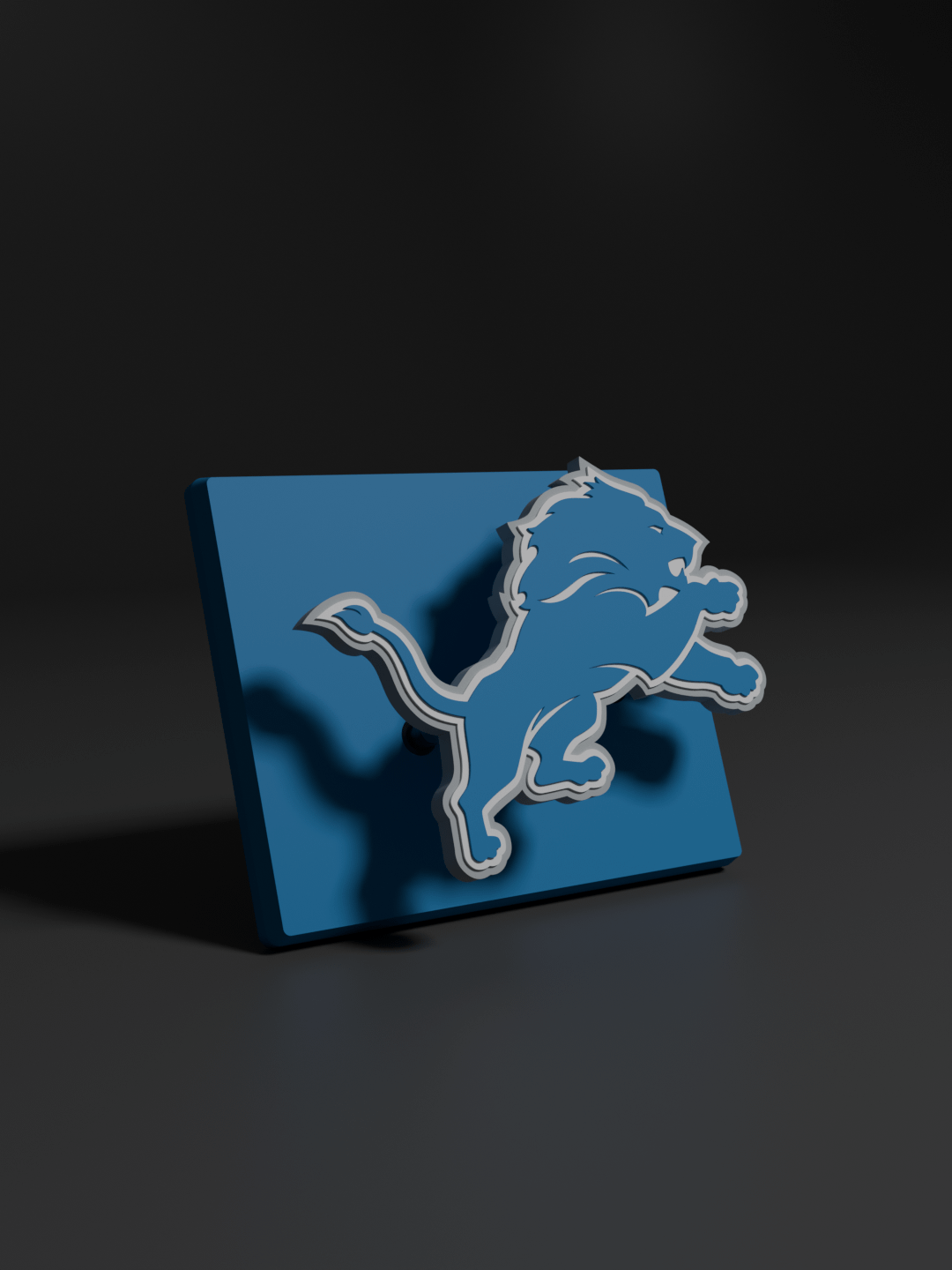 Detroit Lions 3D Printed Floating Logo Sign (Digital File Only) product image (1)