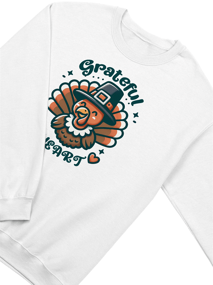 Grateful Heart Turkey Thanksgiving Sweatshirt product image (2)
