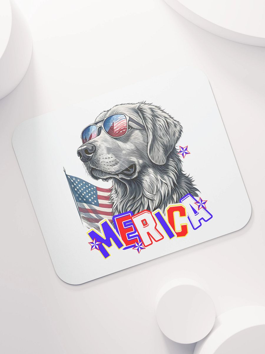 Merica Golden Retriever Patriotic Pup Mouse Pad product image (5)