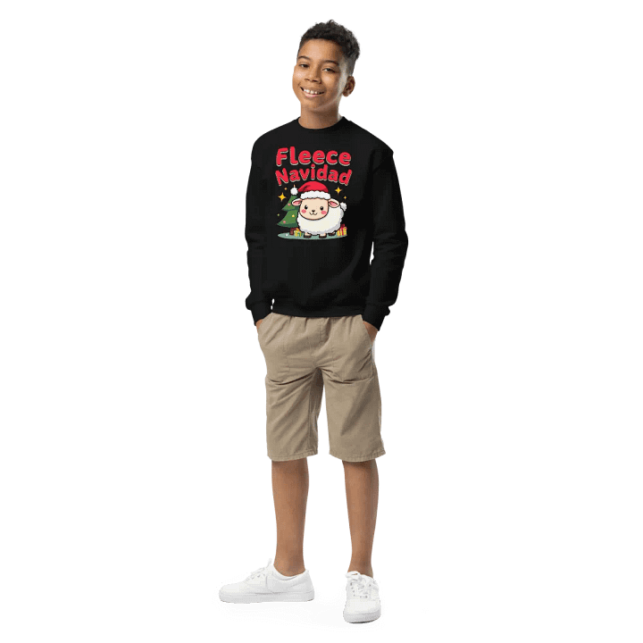 Fleece Navidad Youth Sweatshirt product image (1)